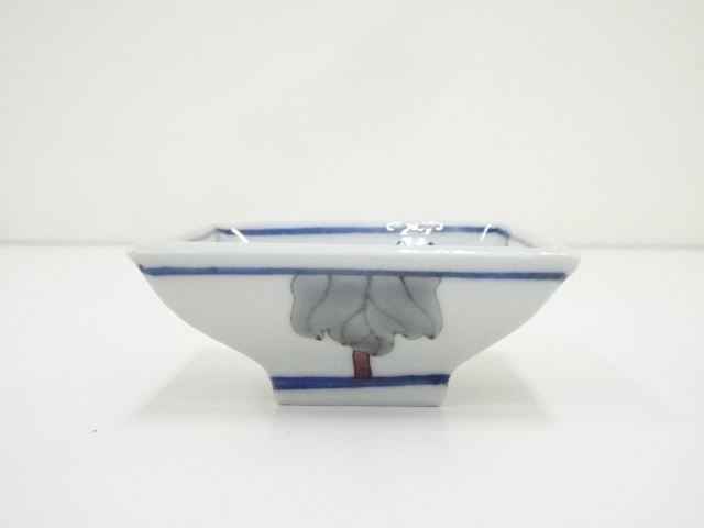 道具 ] - 道具 九谷焼 武腰潤造 色絵富貴角盃（共箱） | ネット